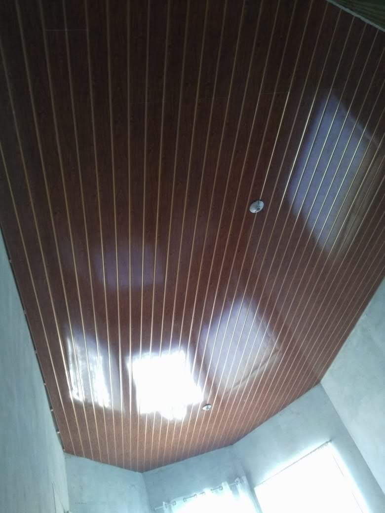 Plastic panel ceiling